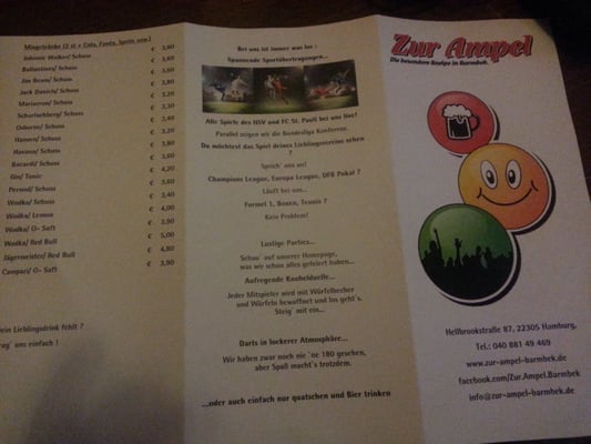 Menu photo 1 Zur Ampel Hamburg, HH