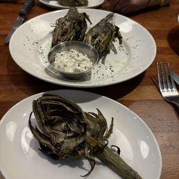 Fire-grilled Artichokes
