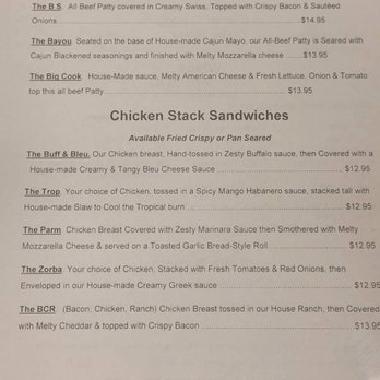 Cook's Bar & Grill - 1/2 of the Burgers & the Chicken Stack Sandwiches - Burgers Near Me - Buffalo, New York Cook's Bar & Grill - 1/2 of the Burgers & the Chicken Stack Sandwiches - Burgers Near Me - Buffalo, New York