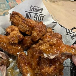 Delicious honey garlic wings yummmm Delicious honey garlic wings yummmm