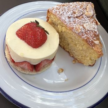 Caffe Central - Gluten Free Almond Lemon Cake & the strawberry something? - Coffee & Tea Near Me - Burlingame, California