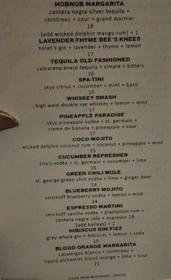 Menu photo 2 Hob Nob Naples, FL Menu photo 2 Hob Nob Naples, FL