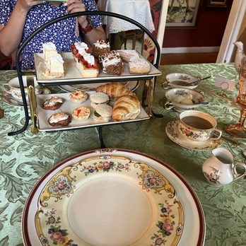 22 Moons Tea Room - All of our goodies, pastries and finger sandwiches and teas! Yum!! - Tea Rooms Near Me - Valrico, Florida