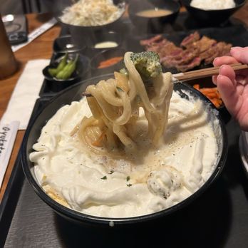 Kobe Gyukatsu - Potato Cream Curry udon - so comforting, wish the curry was thicker though - Japanese Near Me - Buena Park, California