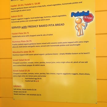 Falafel Stop - Menu - Falafel Near Me - Sunnyvale, California