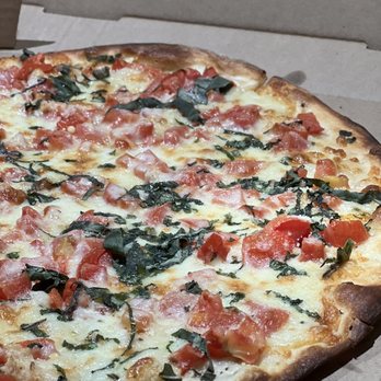 Santino's Ny Pizza - Large Santinos Margarita Pizza - excellent! - Pizza Near Me - Sherman Oaks, California