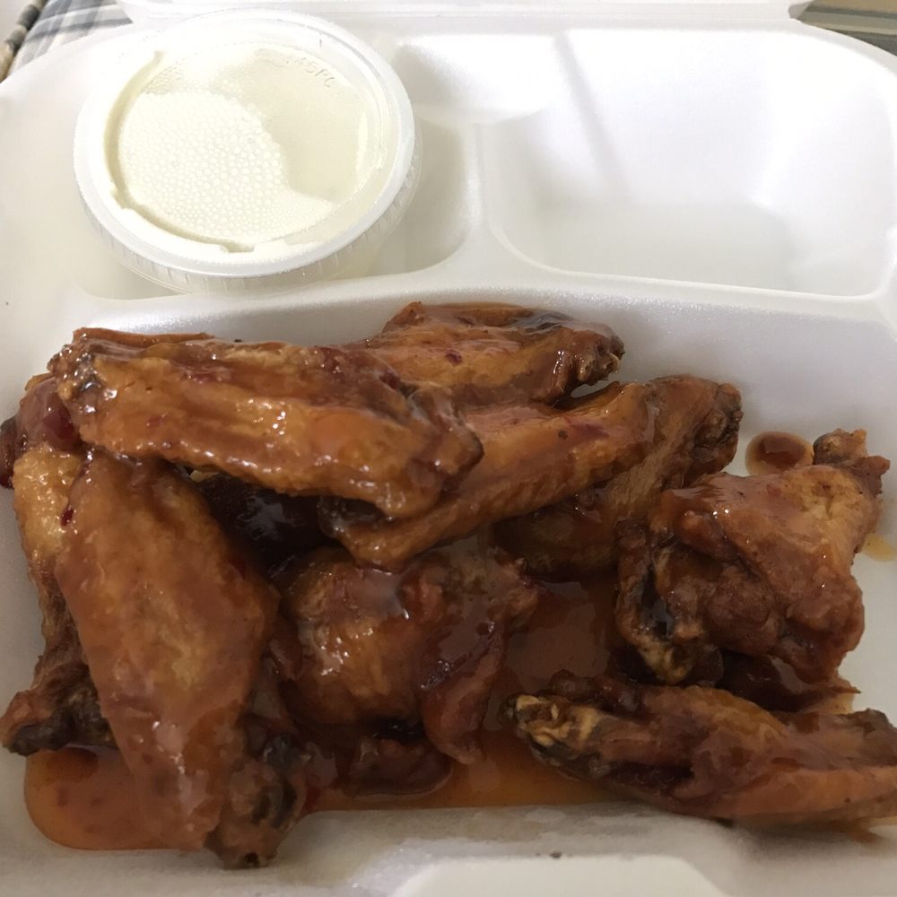 Mango Habanero wings with Blue Cheese Mango Habanero wings with Blue Cheese