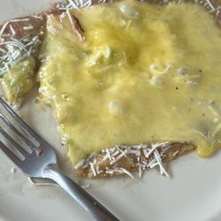 Sope verde con queso manchego
