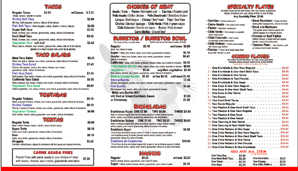 Menu photo 8 Taqueria El Burrito Davis, CA Menu photo 8 Taqueria El Burrito Davis, CA