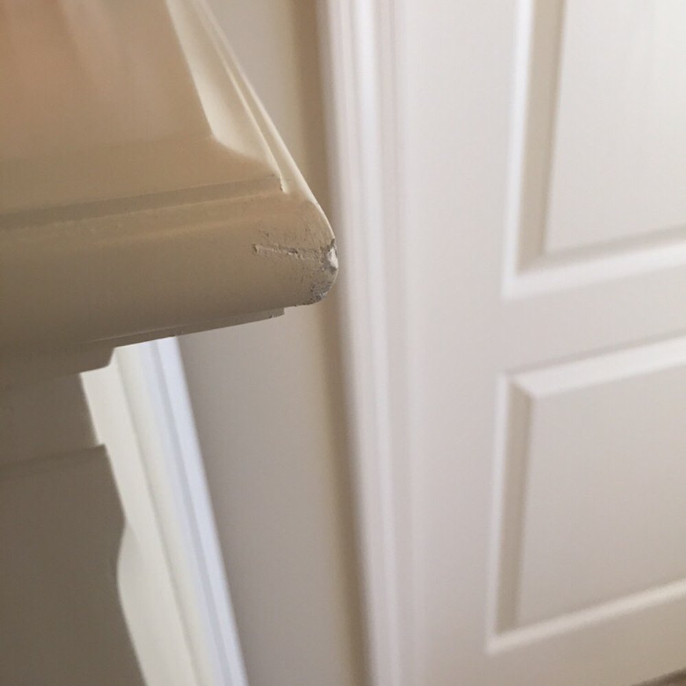Rooms To Go - Newnan - This piece was in perfect condition from previous delivery but shows damage & the same putty. Not disclosed. - Furniture Stores Near Me - Newnan, Georgia