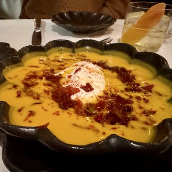 La Mercerie - Veloute De Potiron Aupres Du Feu. Squash soup. - French Near Me - New York, New York La Mercerie - Veloute De Potiron Aupres Du Feu. Squash soup. - French Near Me - New York, New York