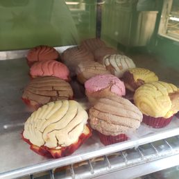 a display of pastries