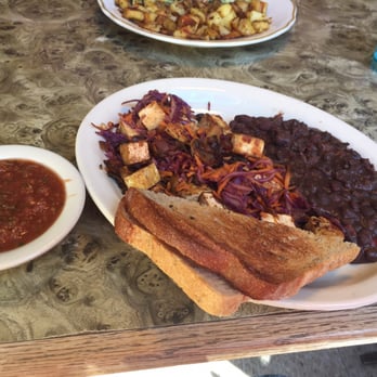 Old Town Cafe - Garden scrambled tofu with black beans, extra salsa and potatoes - Breakfast & Brunch Near Me - Bellingham, Washington Old Town Cafe - Garden scrambled tofu with black beans, extra salsa and potatoes - Breakfast & Brunch Near Me - Bellingham, Washington