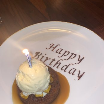 Old Brea Chop House - Sticky Toffee Pudding with pineapple relish - Steakhouses Near Me - Brea, California Old Brea Chop House - Sticky Toffee Pudding with pineapple relish - Steakhouses Near Me - Brea, California