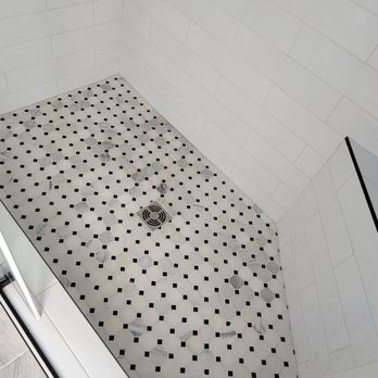 Modern Tile - Shower floor - Tiling Near Me