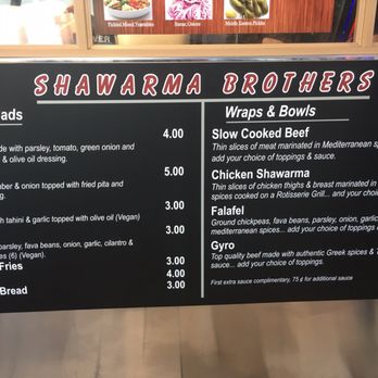 Shawarma Brothers - Menu - Mediterranean Near Me - Cuyahoga Falls, Ohio