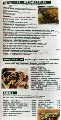 Menu photo 3 Mexican Tikal 2 Swedesboro, NJ Menu photo 3 Mexican Tikal 2 Swedesboro, NJ