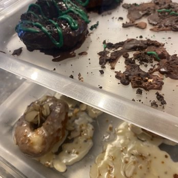 Beaunuts - Chocolate mint and almond with honey glaze and pollen - Donuts Near Me - Petersburg, Virginia