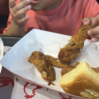 Chickini - That is the saddest tiny piece of chicken, zero brine or seasoning. - Chicken Shop Near Me - Houston, Texas