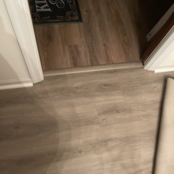 50Floor - Zig zag flooring!  Kitchen was Installed horizontally, they installed my dining room vertically!  Common sense???? - Flooring Near Me - Roswell, Georgia