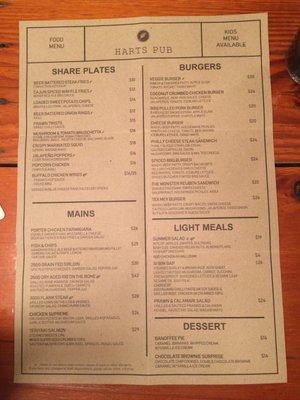 Menu photo 1 Harts Pub The Rocks, NSW Menu photo 1 Harts Pub The Rocks, NSW