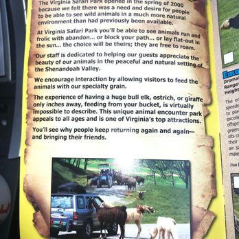 Virginia Safari Park - Welcome message - Zoos Near Me - Natural Bridge, Virginia Virginia Safari Park - Welcome message - Zoos Near Me - Natural Bridge, Virginia