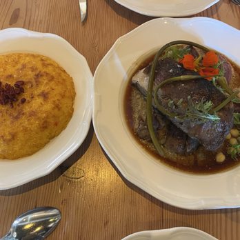 Dalida - Saffron Tahdig (left) and Lamb Special (right) - Mediterranean Near Me - San Francisco, California Dalida - Saffron Tahdig (left) and Lamb Special (right) - Mediterranean Near Me - San Francisco, California