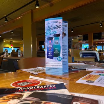 Applebee's Grill + Bar - menus on a table - American Near Me - Troy, Ohio