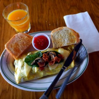Trio Tavern - Bacon mushroom Swiss omelette - Bars Near Me - Mill City, Oregon Trio Tavern - Bacon mushroom Swiss omelette - Bars Near Me - Mill City, Oregon