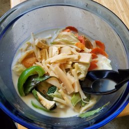 Small puddle of Green Curry