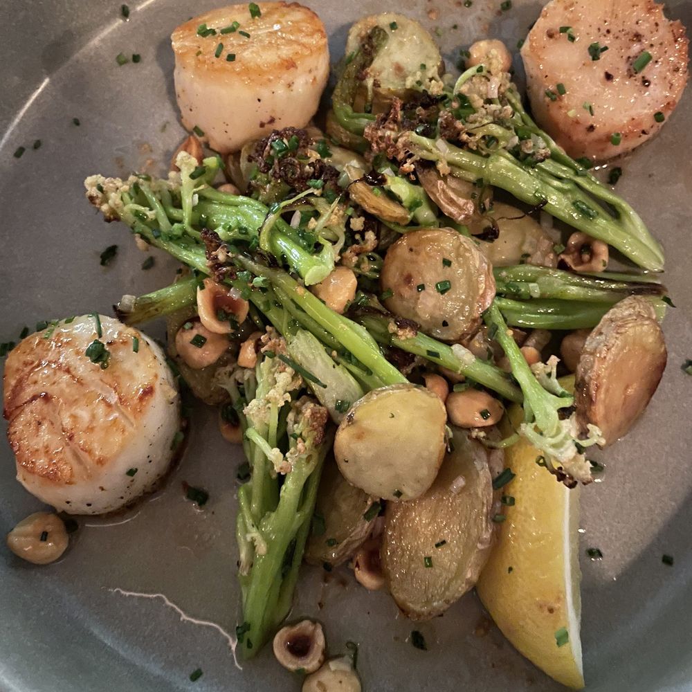 Dovetail Restaurant & Shop - Scallops ($40 for 3 scallops) - Wine Bars Near Me - Boston, Massachusetts Dovetail Restaurant & Shop - Scallops ($40 for 3 scallops) - Wine Bars Near Me - Boston, Massachusetts