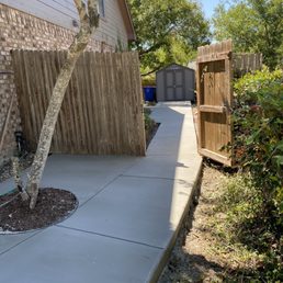 Concrete walkway