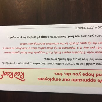 Red Roof PLUS+ West Springfield - Envelope to tip for a filthy room. Lmao - Hotels Near Me - West Springfield, Massachusetts Red Roof PLUS+ West Springfield - Envelope to tip for a filthy room. Lmao - Hotels Near Me - West Springfield, Massachusetts