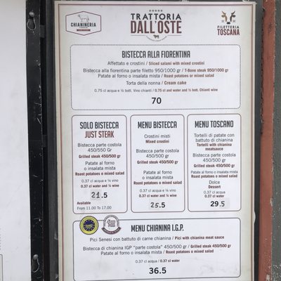 Menu photo 8 Trattoria Dalloste Florence, FI