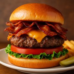 Mr Bagel and Deli - Cheese burger