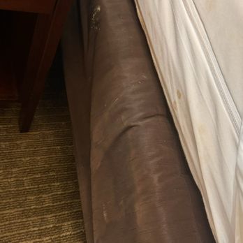 Comfort Suites - bodily fluid stains on bed frame. - Hotels Near Me - Cincinnati, Ohio