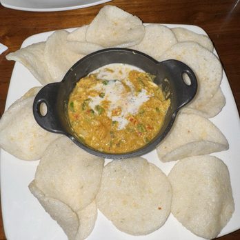 Malai Kitchen - Shrimp chips and crab dip - Thai Near Me - Dallas, Texas
