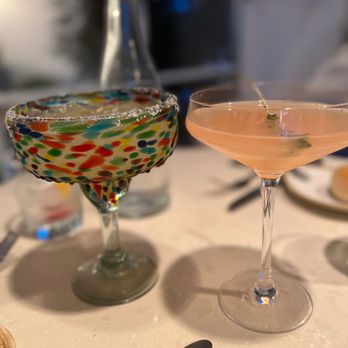 Bistro Été - Spicy margarita (left). - French Near Me - Water Mill, New York Bistro Été - Spicy margarita (left). - French Near Me - Water Mill, New York