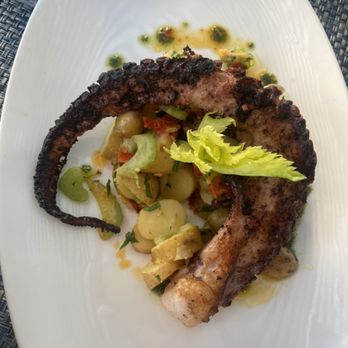 Southold Social - charred octopus with fingerling potatoes - New American Near Me - Southold, New York Southold Social - charred octopus with fingerling potatoes - New American Near Me - Southold, New York