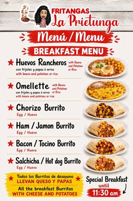 Menu photo 2 Fritangas La Prietunga Bernalillo, NM