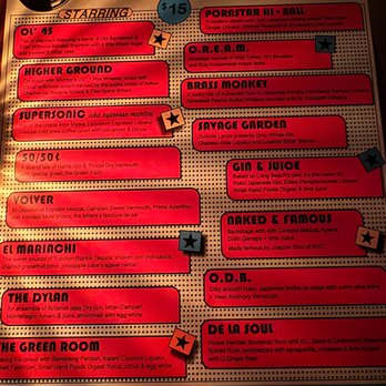 Harlan Records - menu - Cocktail Bars Near Me - San Francisco, California