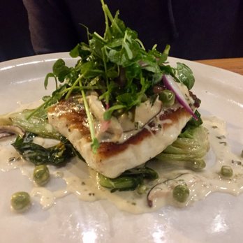 Mongers Market + Kitchen - Red snapper over bok choy with yuzu truffle cream - Seafood Near Me - Austin, Texas Mongers Market + Kitchen - Red snapper over bok choy with yuzu truffle cream - Seafood Near Me - Austin, Texas