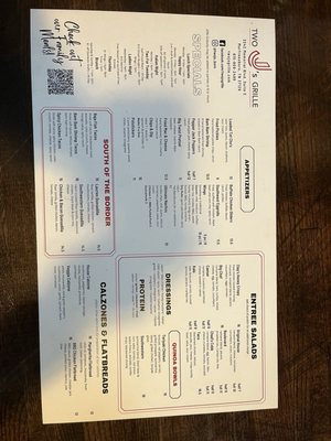 Menu photo 2 Two J's Grille Murfreesboro, TN