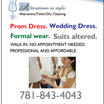 Alterations In Style - Sewing & Alterations Near Me - Braintree, Massachusetts