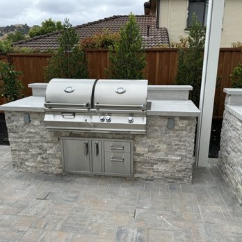 Olwin Landscape Design And Construction Inc - Dual fire magic bbq charcoal and gas - Landscaping Near Me - Pleasanton, California