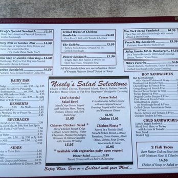 Nicely's - Menu (page 1/2) - 07/2025 - American Near Me - Lee Vining, California Nicely's - Menu (page 1/2) - 07/2025 - American Near Me - Lee Vining, California