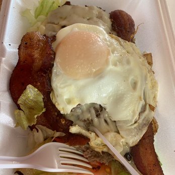 Muddbones - Double stack with bacon and egg - American Near Me - Bonham, Texas