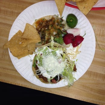 Karina's Mexican Food - Sope de pastor and a Carne Asada taco. Delicious! - Mexican Near Me - Pico Rivera, California Karina's Mexican Food - Sope de pastor and a Carne Asada taco. Delicious! - Mexican Near Me - Pico Rivera, California