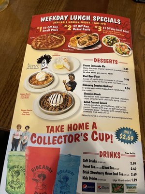 Menu photo 1 Hideaway Pizza Edmond, OK Menu photo 1 Hideaway Pizza Edmond, OK