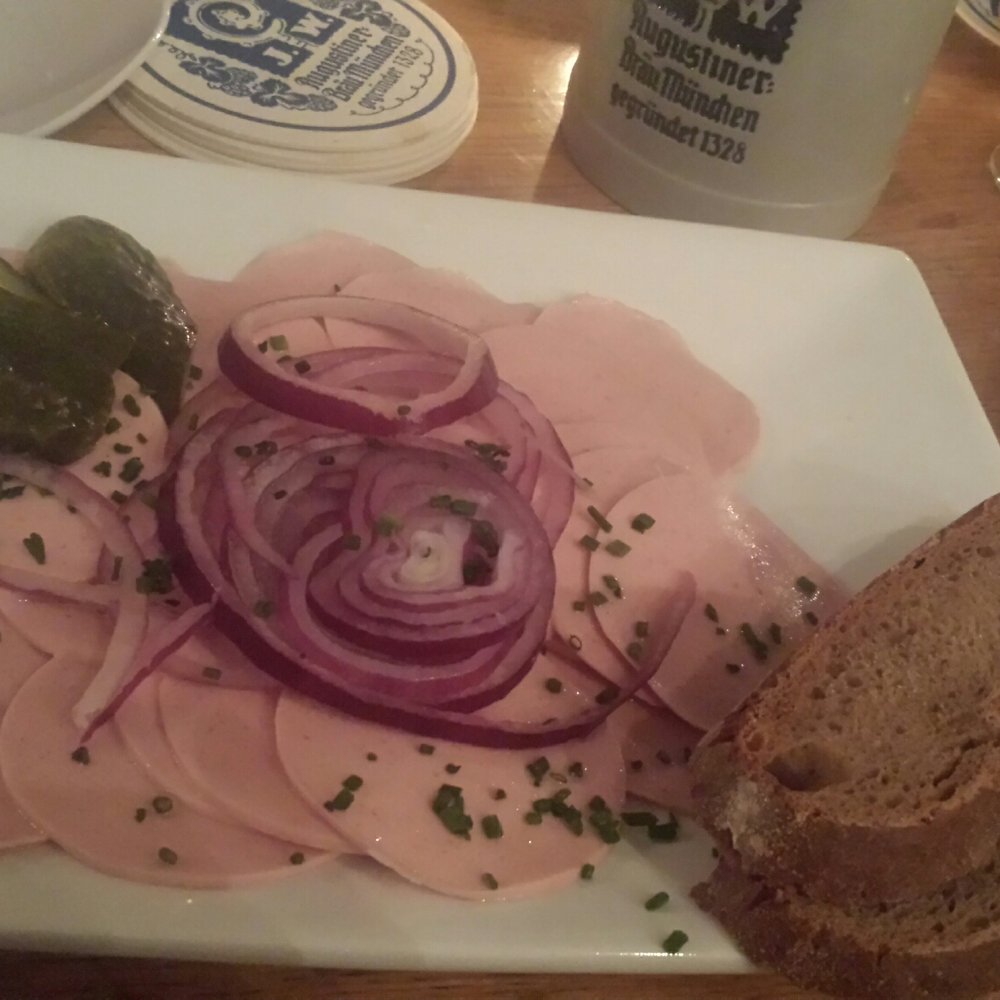 Neuhauser Augustiner - Sausage salad - German Near Me - Munich, BY